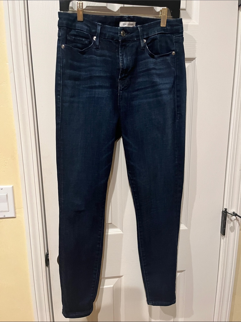 Good American Dark Indigo Stretch Skinny Jeans